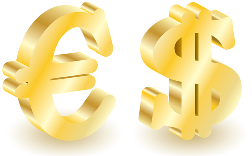 Euro und US Dollar